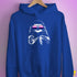 Pride Sloth Genderfluid Flag Sunglasses Hoodie - Royal Blue